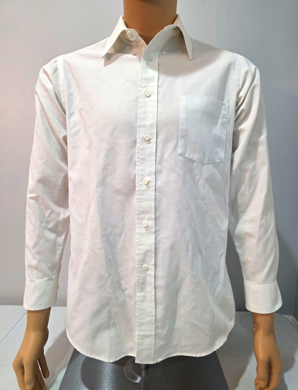 Croft & Barrow Men's Wrinkle Resistant White Dress Shirt XL 14.5 32/33